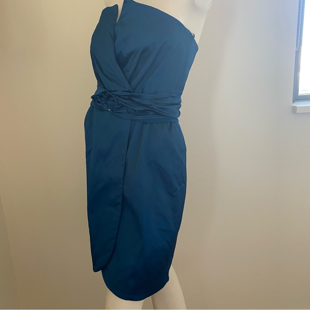 REISS Verdia Cocktail Satin Dress - Picture 2 of 10